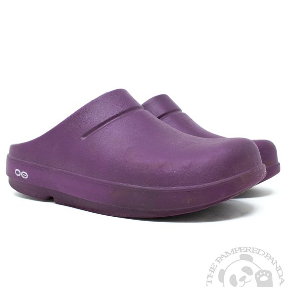 Oofoos Shoes - Oofoos Recovery Comfort Clogs Plum Purple Slip Resistant Slip On Womens Size 7